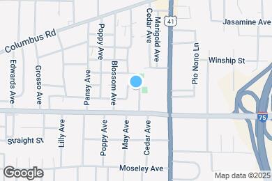 Map image of the property - 411 Petunia Ave