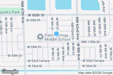 Map image of the property - 5660 W 9th Ct