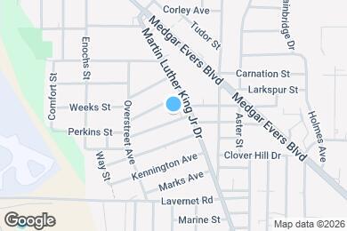 Map image of the property - 1328 Perkins St