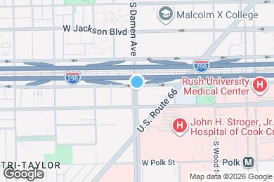 Map image of the property - 523 S Damen Ave