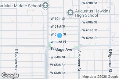Map image of the property - 917 W 62nd Pl