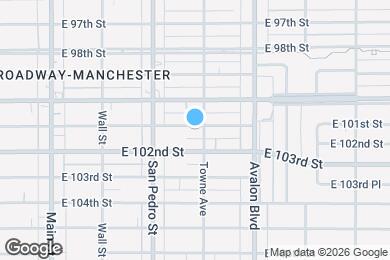 Map image of the property - 352 E 101st St