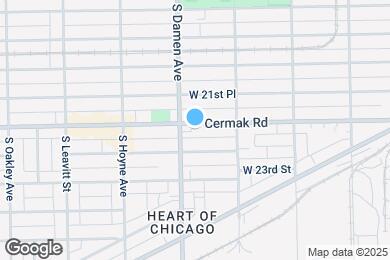 Map image of the property - 1945 W Cermak Rd