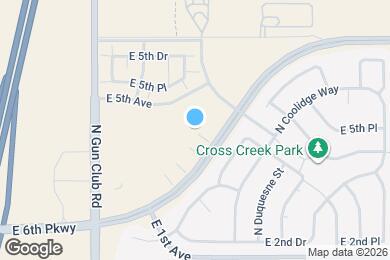 Map image of the property - 23681 E 2nd Pl