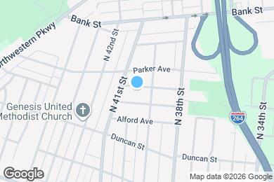 Map image of the property - 3910 Garfield Ave