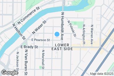 Map image of the property - 1014 E Pearson St