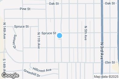 Map image of the property - 218 N 8th Ave