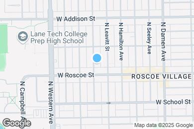 Map image of the property - 3421 N Bell Ave