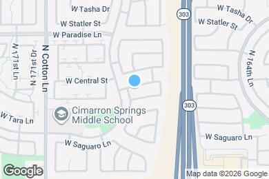 Map image of the property - 16855 W Ironwood St