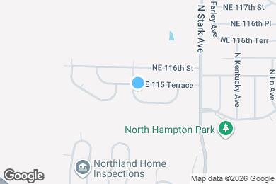 Map image of the property - 11509 N Booth Ave