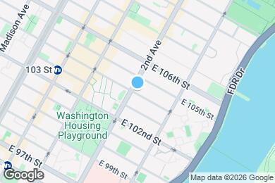 Map image of the property - 301 E 104th St