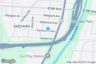 Map image of the property - 2231 Dartmouth Ave