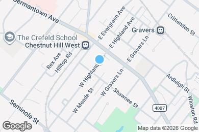 Map image of the property - 38 W Highland Ave