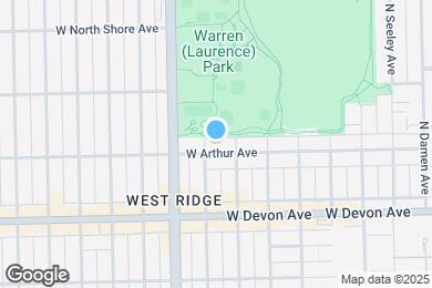 Map image of the property - 2316 W Arthur Ave