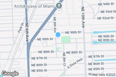 Map image of the property - Miami Shores Apartment Homes