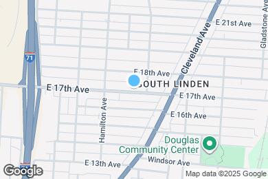 Map image of the property - 1102 E 17th Ave