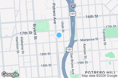 Map image of the property - 479 Potrero Ave
