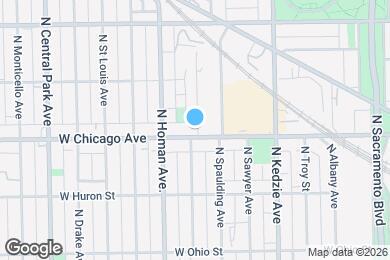 Map image of the property - 3328 W Chicago Ave