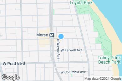 Map image of the property - 1323 W Morse Ave