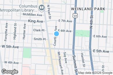 Map image of the property - 1268 Courtland Ave