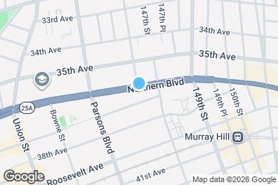 Map image of the property - Northern Blvd | Flushing Studio w/Private Balcony, W/D & NO Broker's Fees!