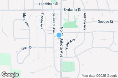 Map image of the property - 1001 North Dakota Ave