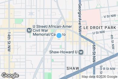 Map image of the property - 923 T St NW