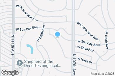 Map image of the property - 10816 W Hope Dr