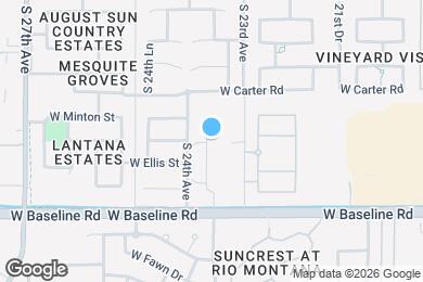 Map image of the property - 7319 S 23rd Dr