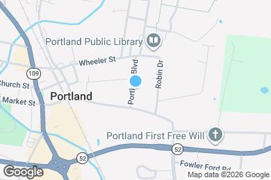 Map image of the property - 103 Portland Blvd
