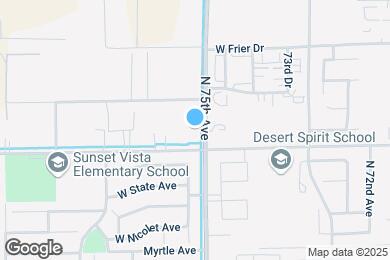 Map image of the property - 7508 W Orangewood Ave