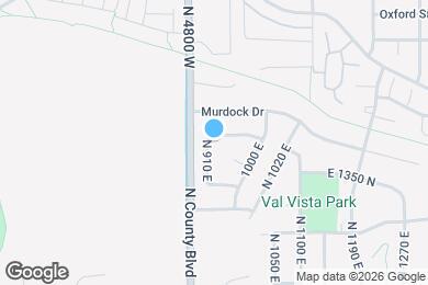 Map image of the property - 938 E 1420 N