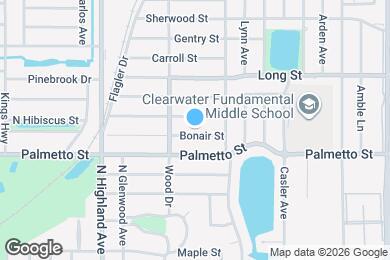 Map image of the property - 1576 Bonair St
