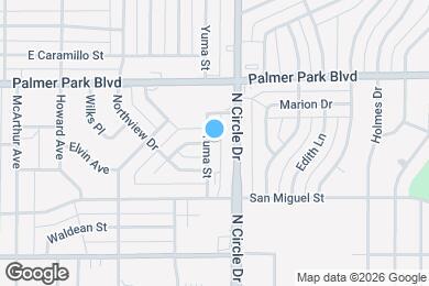 Map image of the property - 1333 Yuma St