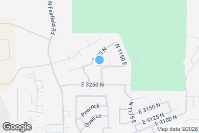 Map image of the property - 3327 N 1050 E