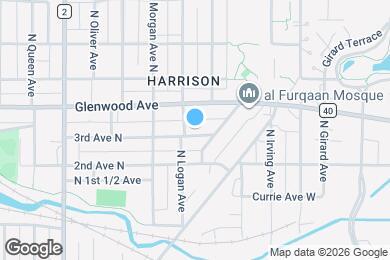 Map image of the property - 1718 3rd Ave N