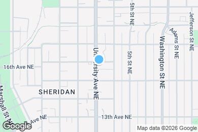 Map image of the property - 1525 University Ave NE