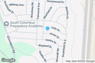 Map image of the property - 1460 Orson Dr