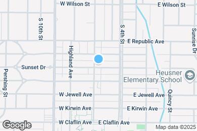 Map image of the property - 1117 S Santa Fe Ave