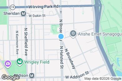 Map image of the property - 3788 N Halsted St