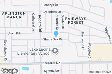 Map image of the property - 6613 Shady Oak Dr