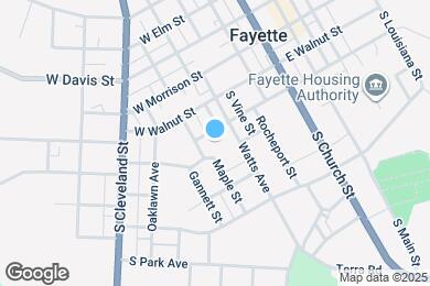 Map image of the property - 504 W Hackberry St