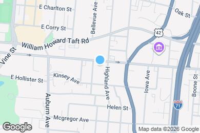 Map image of the property - CP Cincy Student Housing