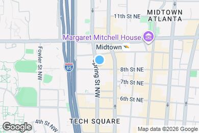 Map image of the property - 950 W Peachtree St NW