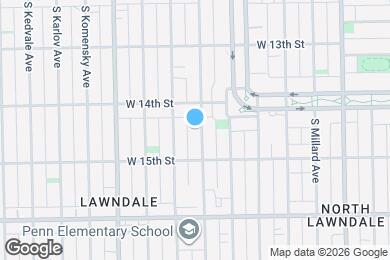 Map image of the property - 1426 S Avers Ave