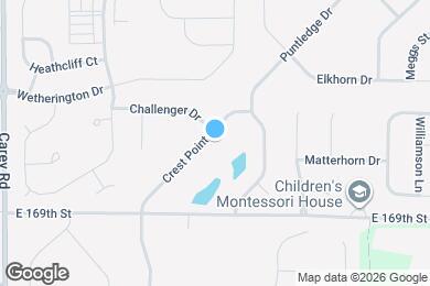 Map image of the property - 3873 Crest Point Dr