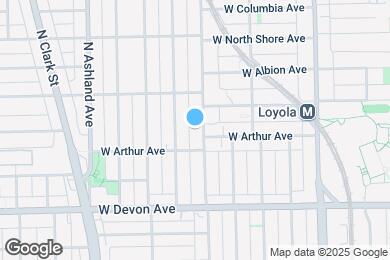 Map image of the property - 6518 N Glenwood Ave
