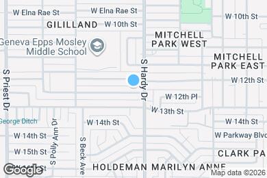 Map image of the property - 1018 W 12th Pl