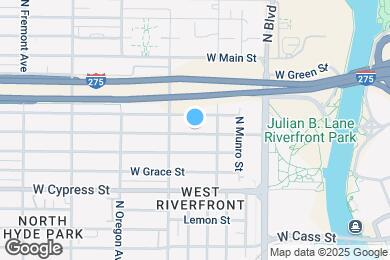 Map image of the property - 1121 W Arch St