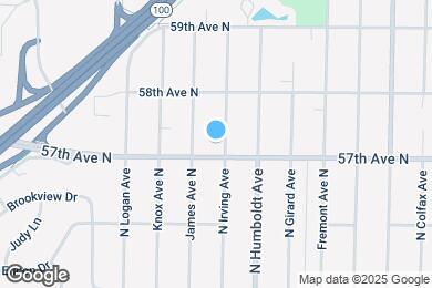 Map image of the property - 5707 Irving Ave N